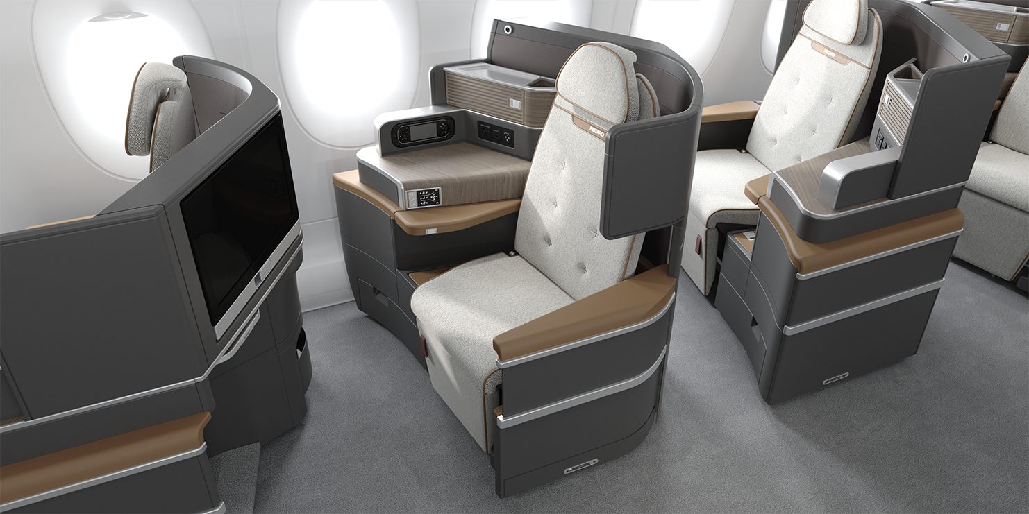 Система навигация встроенная в спинку. Самолетные кресла Recaro. Airbus a350 бизнес класс. China Southern Airlines Business class a350. Рекаро на самолетах